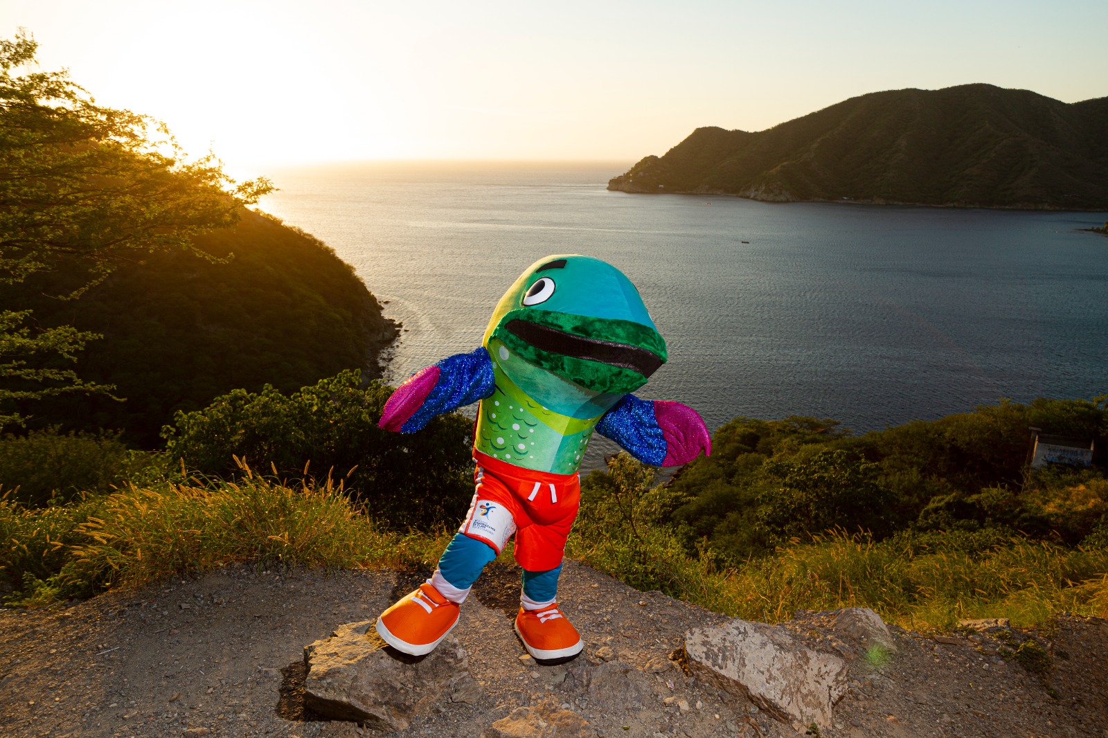 Lorez, la mascota que está lista para recibir los Juegos Suramericanos de Playa