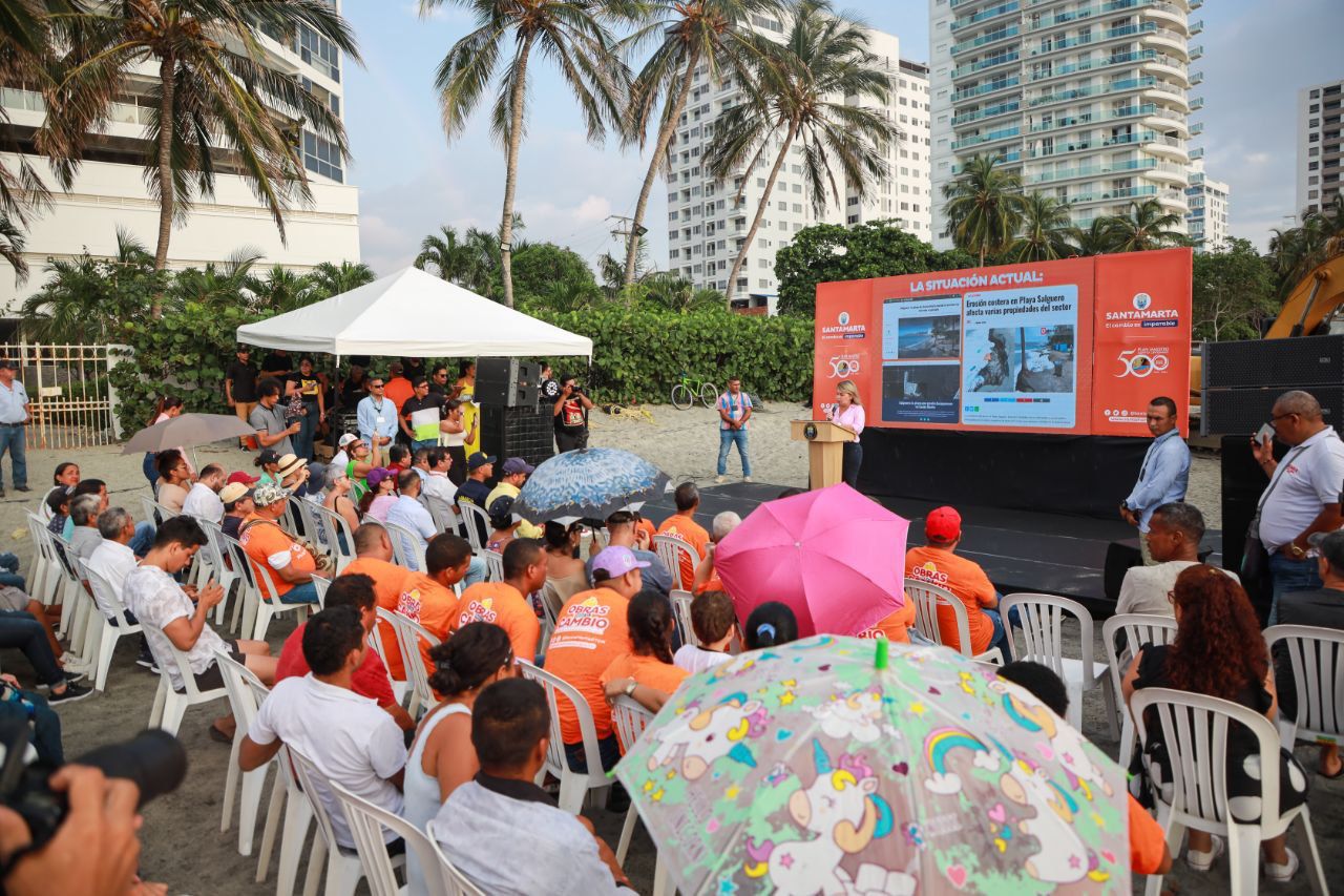 Gobierno empieza trabajos a fin de combatir erosión en Playa Salguero