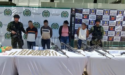 Ejército y Policía golpean al GAO Clan del Golfo, cuatro capturados, abundante armamento y droga incautada