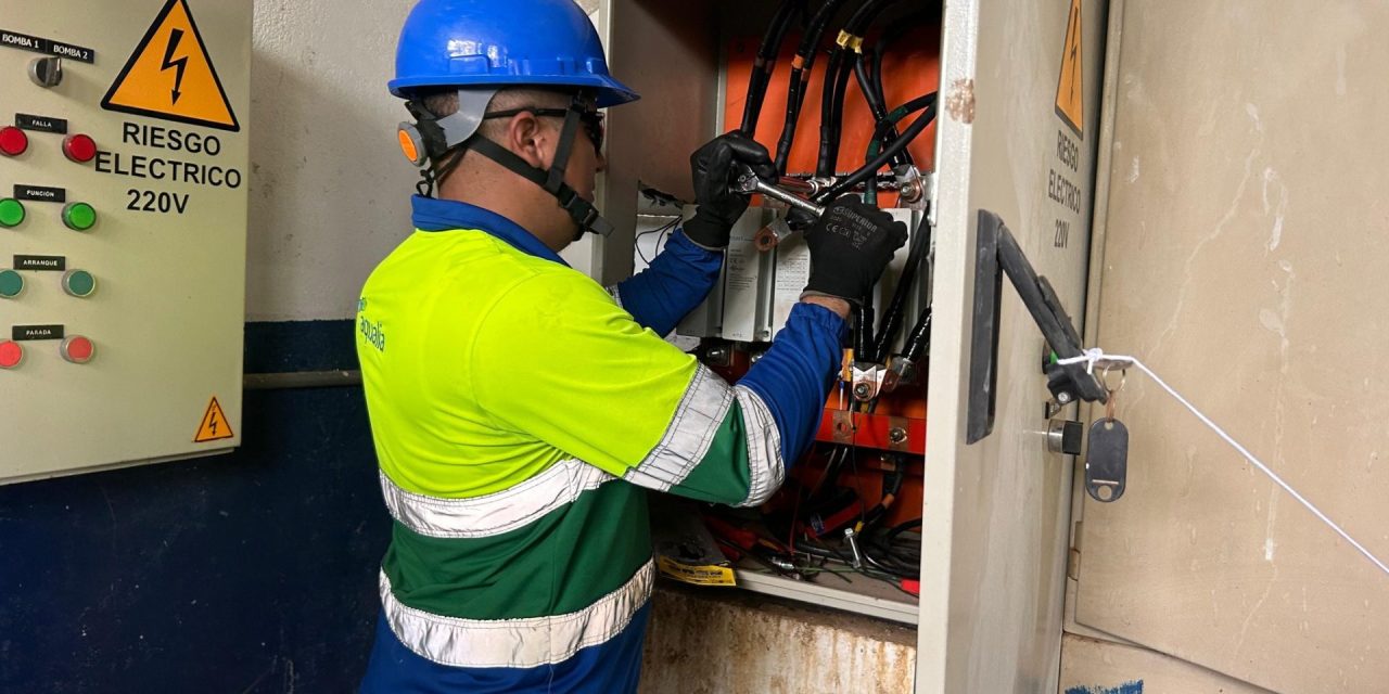 Ante los continuos cortes de energía, AQUALIA adecua sistema eléctrico en el río Fundación