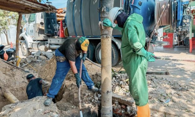 Gobierno Galindo mete mano al sistema de alcantarillado, para una mejor calidad de vida