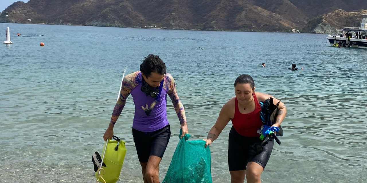 Después de la segunda jornada de limpieza en Taganga, los buzos y apneístas piden la tercera