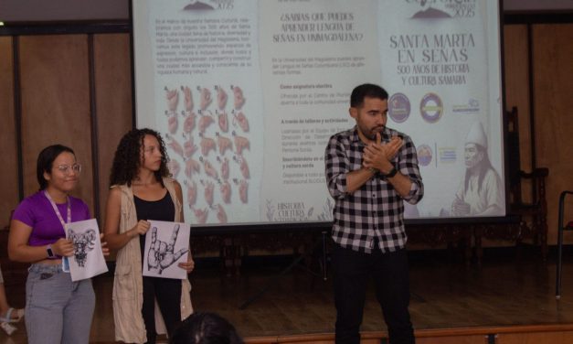 Historia de Santa Marta también se cuenta en señas y arte en la Semana Cultural UNIMAGDALENA