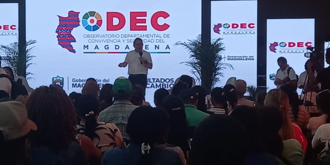 Gobernador Martínez lidera lanzamiento del Observatorio Departamental de Convivencia y Seguridad del Magdalena-ODEC-