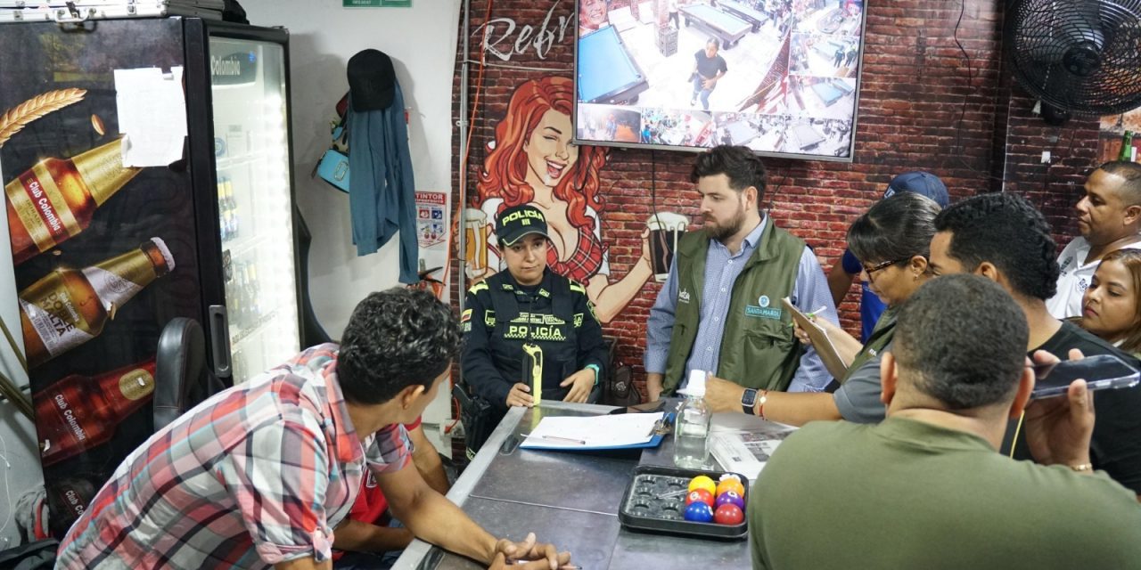 Administración distrital lidera operativos contra el ruido en varios sectores de Santa Marta