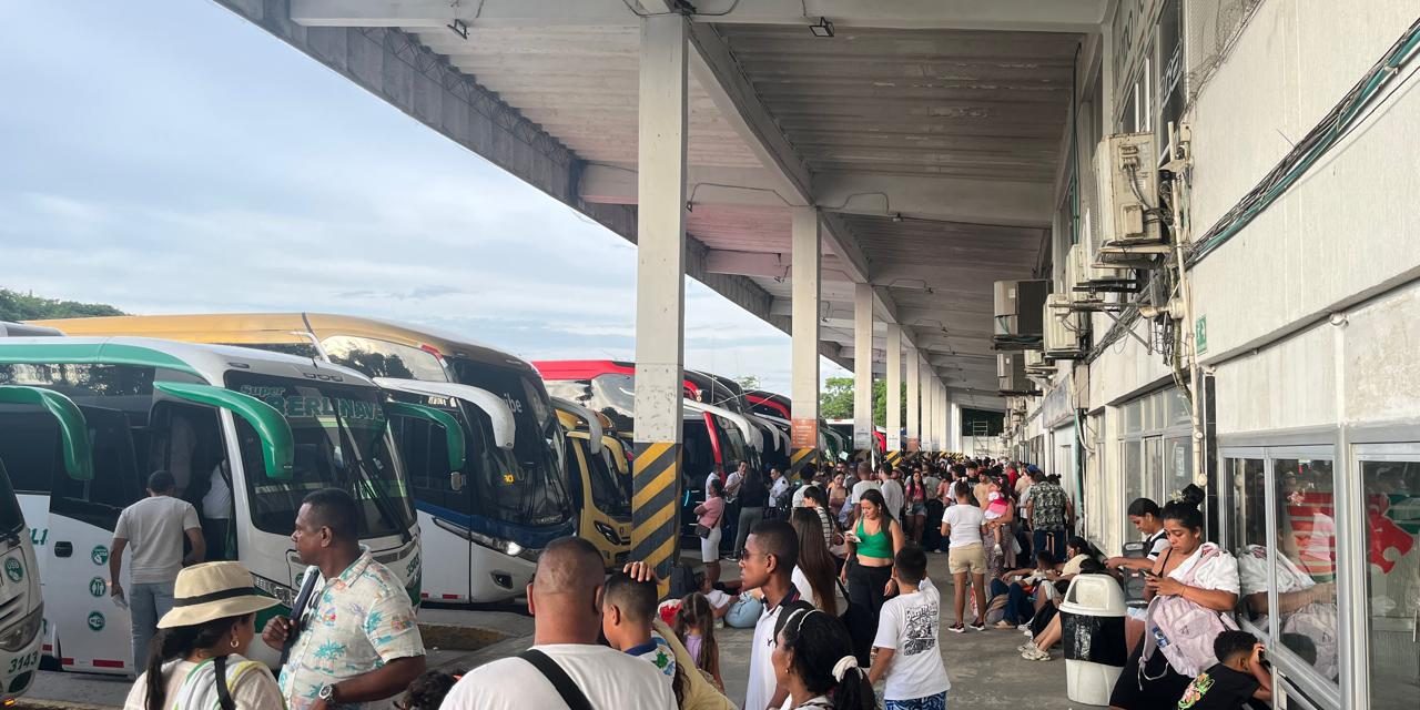 En el primer corte de vacaciones, la Central de Transporte epicentro del turismo.