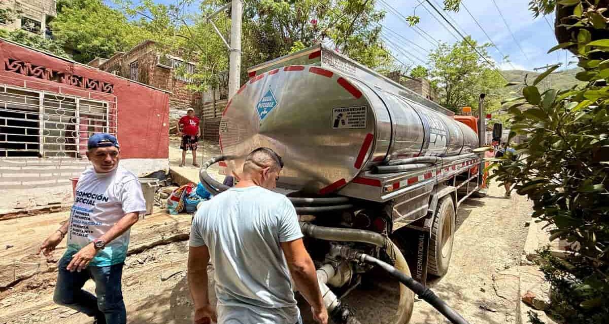 Alcaldía ha suministrado más de 100 carrotanques de agua potable en 38 barrios de Santa Marta