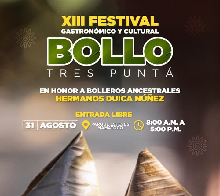 La tradición y el sabor, están de vuelta: XIII Festival del Bollo Tres Puntá en Mamatoco