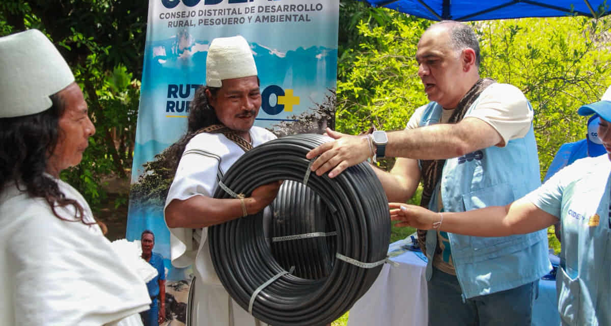 Alcalde Carlos Pinedo impulsa proyectos de huertas y viveros en comunidades rurales e indígenas de Santa Marta