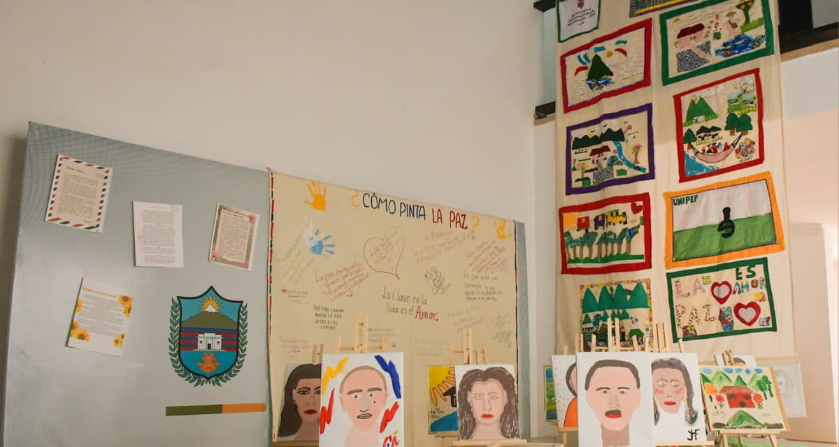 No deje de asistir,  en la Casa por la Paz y la Vida hasta el 23 de septiembre la exposición ¿Cómo pinta la paz?