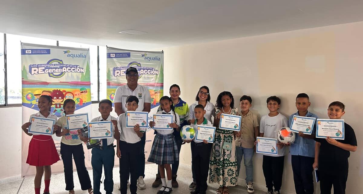 AQUALIA  premia el talento infantil que impulsa la sostenibilidad y el cuidado del agua en el Magdalena