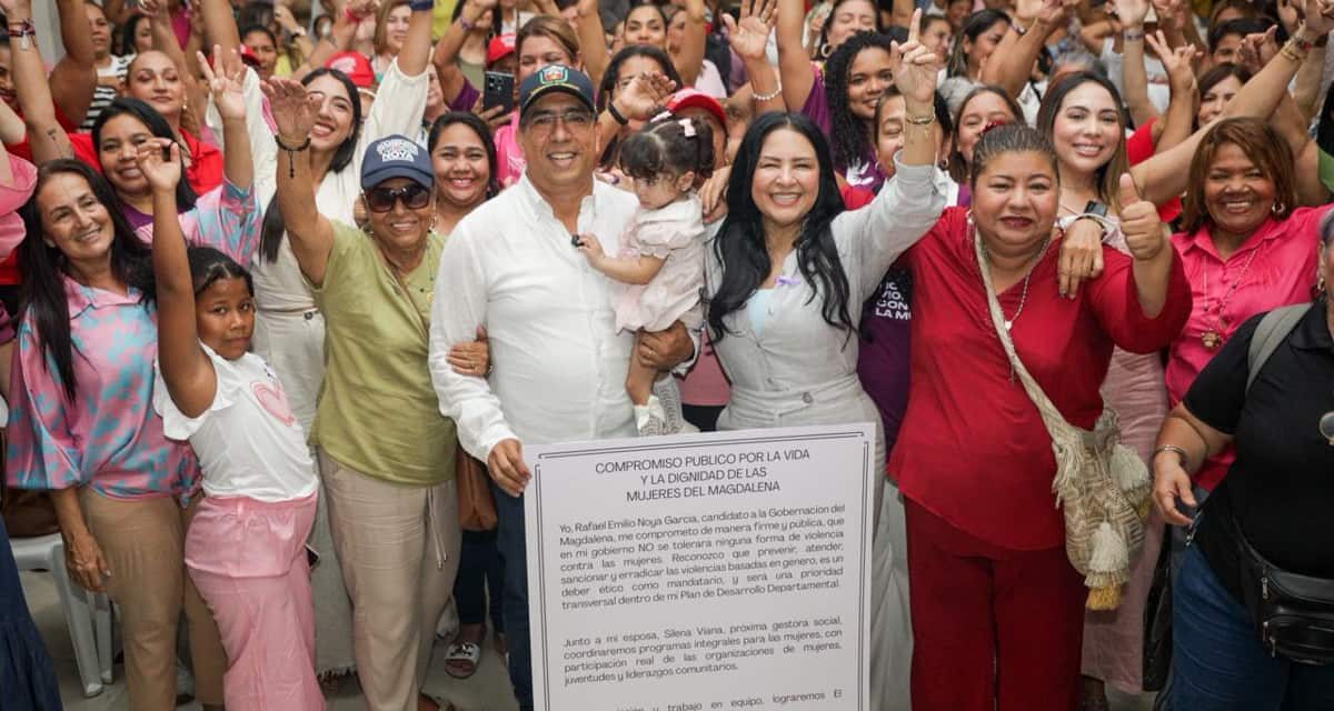 Rafael Noya firma compromiso por la vida y la dignidad de las mujeres del Magdalena 