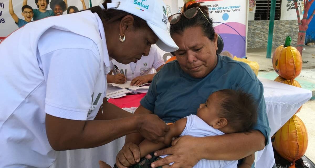 Más de 2.460 personas fueron inmunizados en el Magdalena durante Jornada Nacional de Vacunación