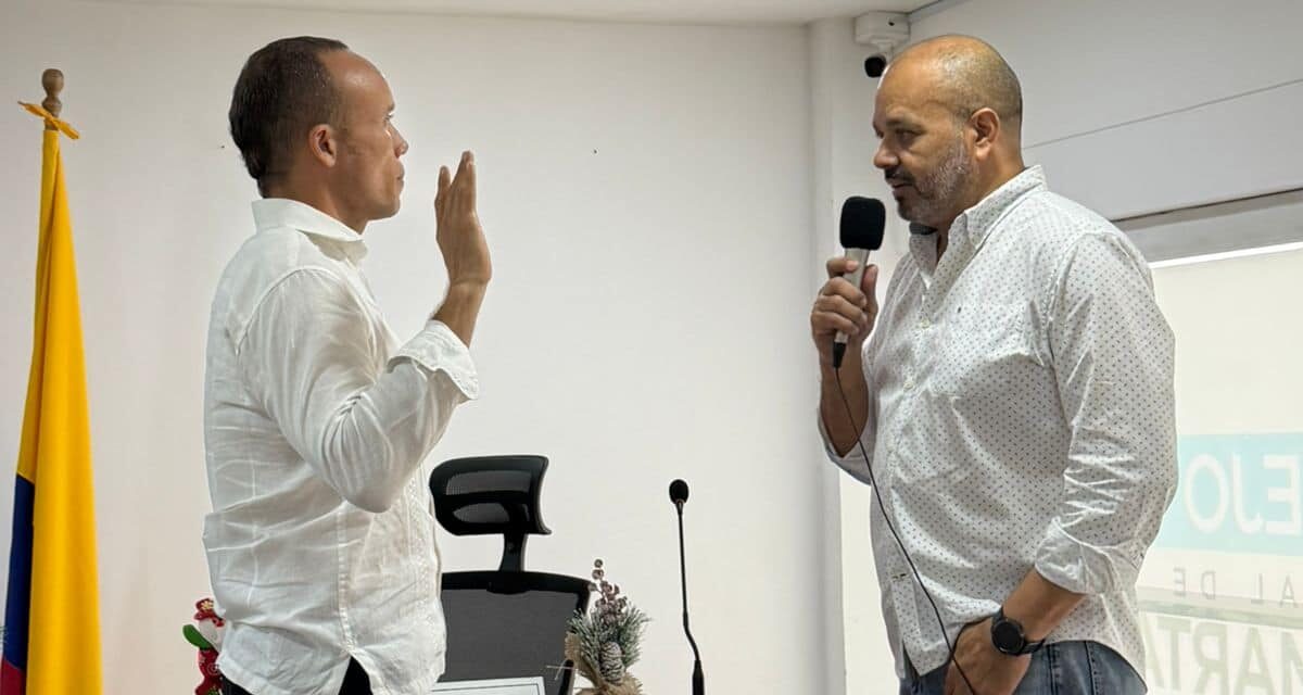 Jorge Manosalva recibe la confianza del Concejo samario, repite como secretario