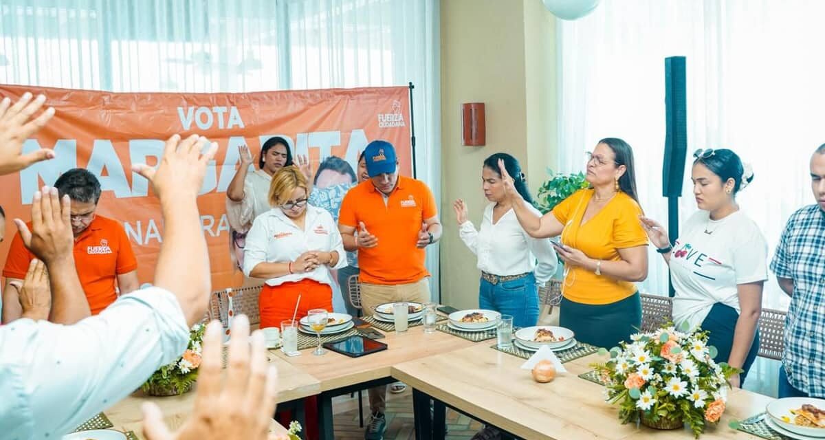 Con toda la FE iglesias, pastores, líderes sociales, sindicatos y políticos  están con Margarita Guerra a la Gobernación