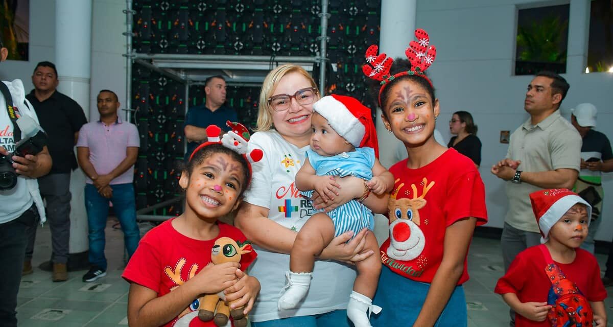 Espectacular show Navideño regaló la gobernación del Magdalena a  niños de Santa Marta