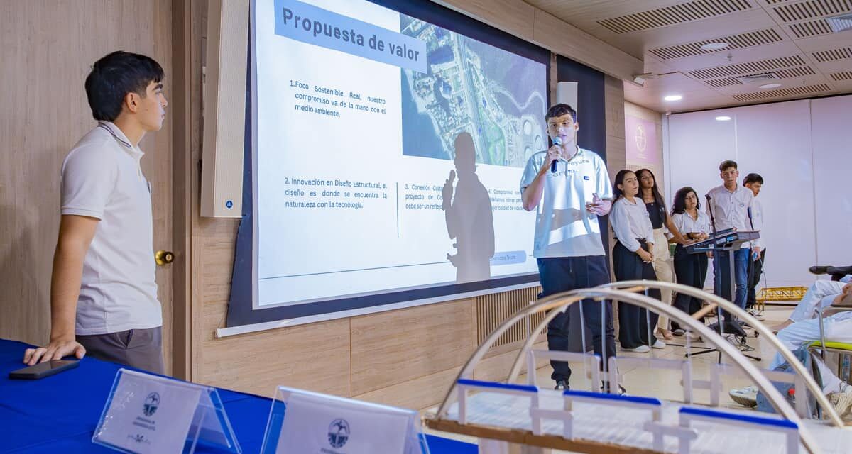 Estudiantes de UNIMAGDALENA fabrican puentes peatonales con un enfoque innovador y sostenible