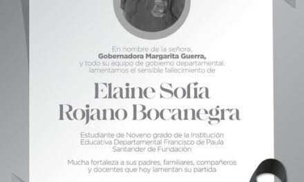 Familia de Elaine Rojano Bocanegra recibirá apoyo psicosocial de la Gobernación del Magdalena