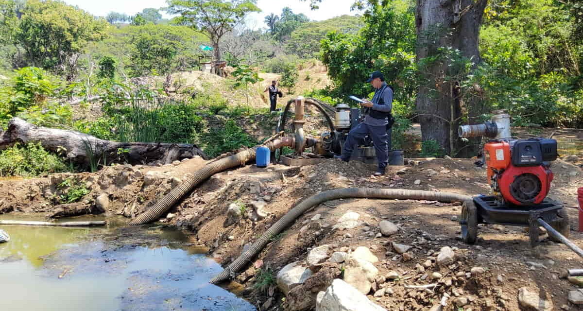 En tarea conjunta contundente operativo contra la minería  ilegal en la Sierra Nevada