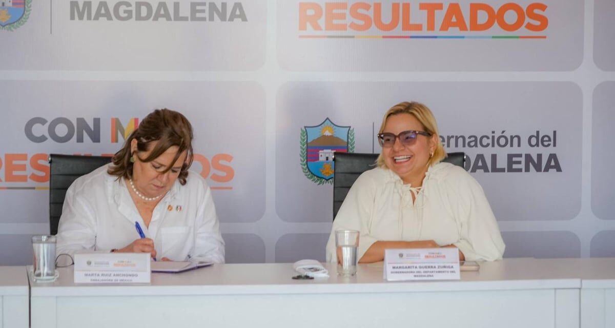 Embajadora de México en Colombia se sienta con la gobernadora del Magdalena para hablar del legado del GABO