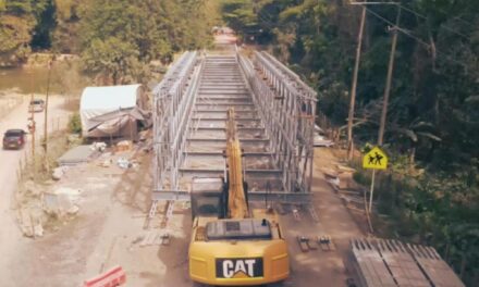 A cuatro días de la Semana Santa en un 40%  avanza instalación de puente militar en Mendihuaca