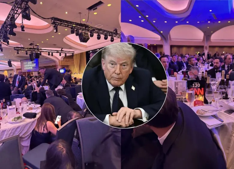 Con escopeta, pistola y cuchillos, el hombre que irrumpió en la gala de periodistas con el presidente Donald Trump