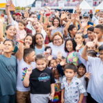 El día que el Polideportivo del Sur de lleno de la alegría y  sonrisa de los niños de Santa Marta  !inolvidable!