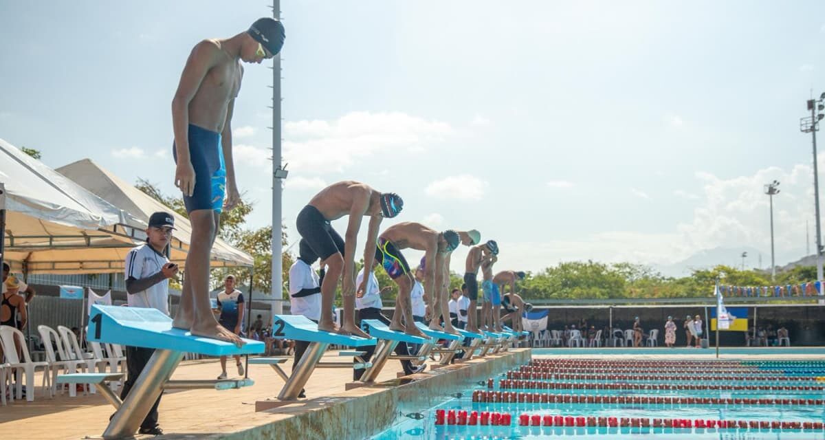 Un fin de semana cargado con la emoción de la Natación en Santa Marta,  más de 400 atletas  del Caribe presentes