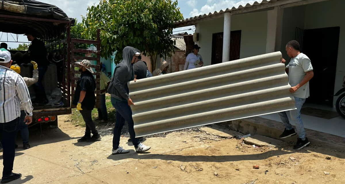 Gobernación del Magdalena atiende a damnificados por vendaval en Chibolo, Pivijay, Zapayán y Concordia
