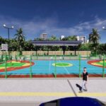Alcalde Pinedo hace corte y muestra como van nuevos escenarios deportivos
