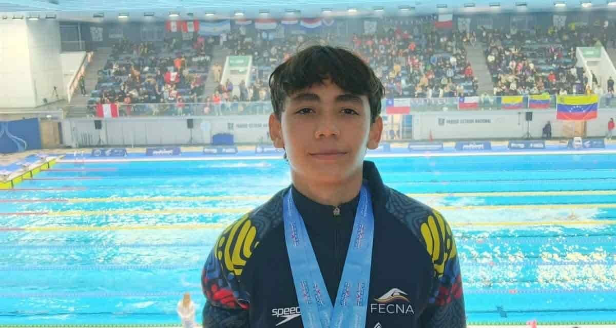 Samuel Echeverri,  figura de la natación samaria 2 Bronce en Campeonato Internacional Promesas Olímpicas Chile