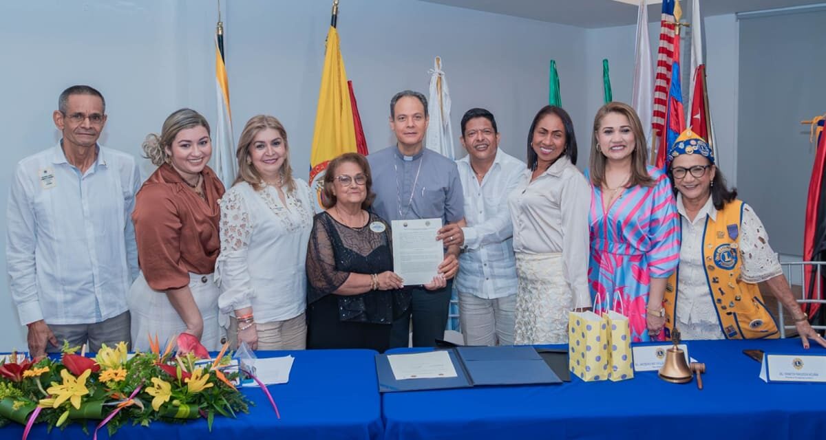 Firmamos convenio con el Club de Leones para fortalecer acciones sociales de UNIMAGDALENA