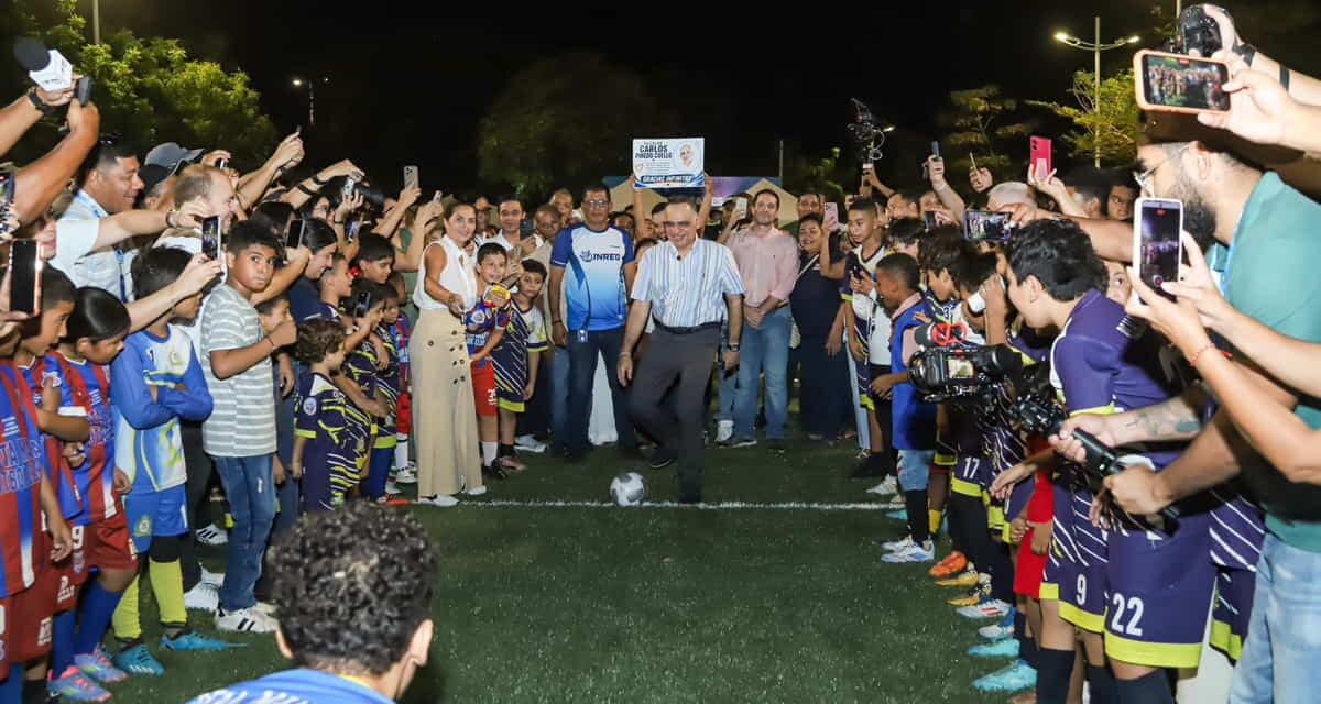 «Cancha Los Pericos, es una nueva muestra de construir y mejorar escenarios para la gente»: Alcalde Pinedo
