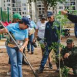 Barrio Curinca ahora con más pulmones, DADSA  arboriza  el parque Reserva