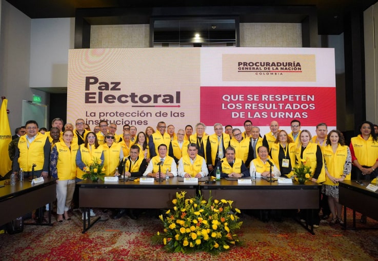 «Los invito a apagar cualquier intento de incendiar el resultado electoral» Procurador General, Gregorio Eljach