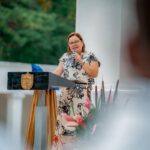 Gobernadora Margarita Guerra asiste a la posesión del presidente Abelardo De la Espriella