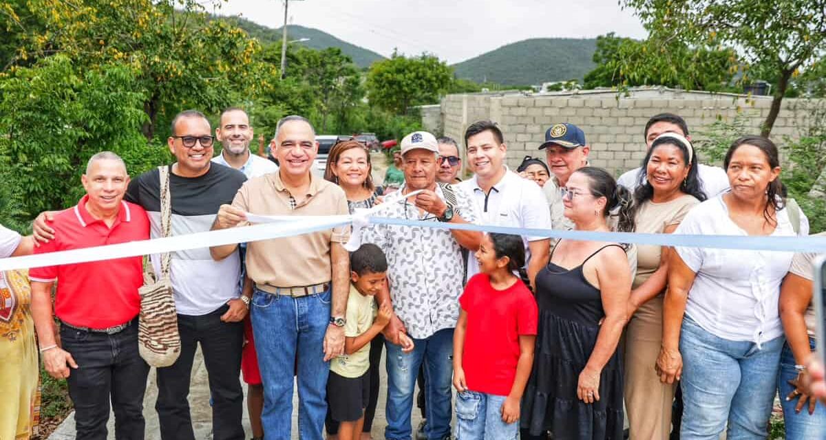 ¡La Transformación continúa! Alcalde Pinedo inaugura obra vial en Valle de Gaira