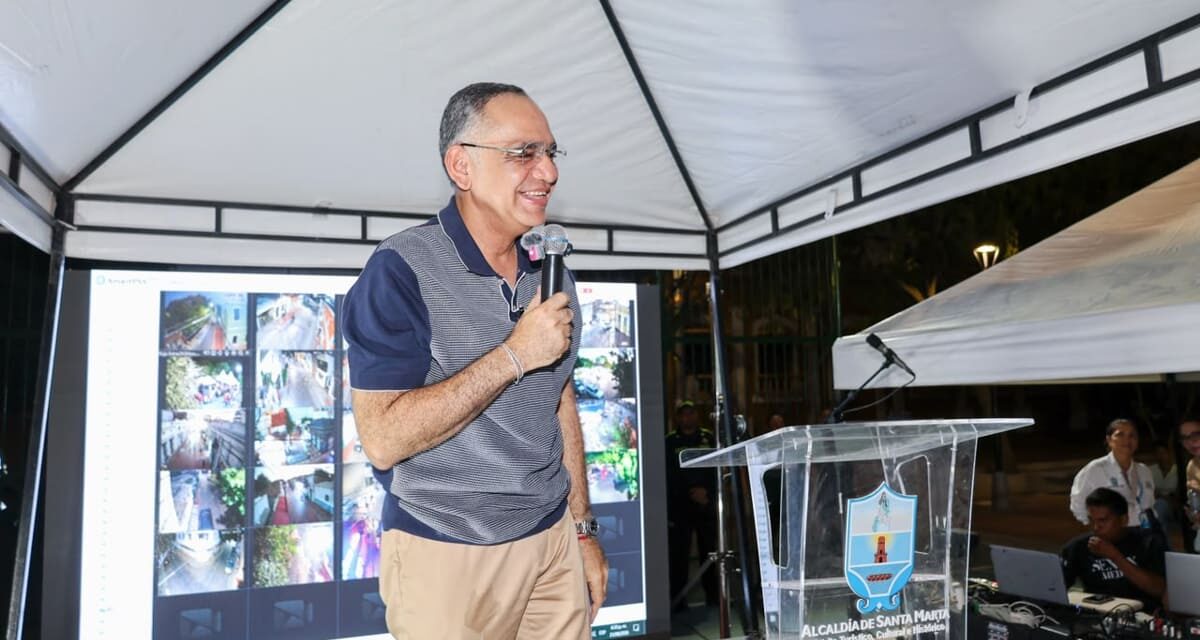 El Centro Histórico de Santa Marta ahora más seguro: Alcalde Pinedo entregó sistema de cámaras de vigilancia