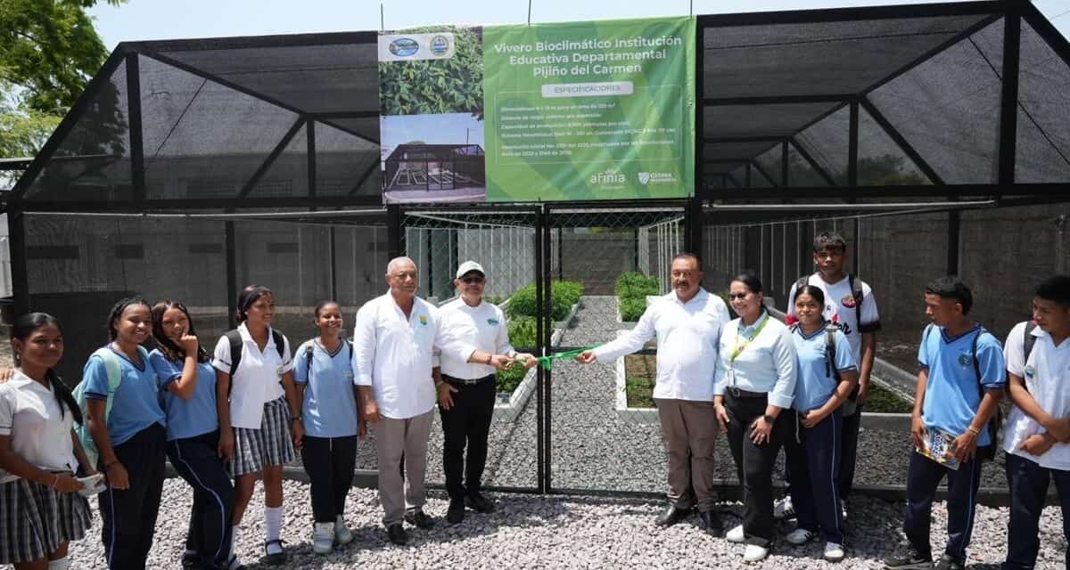 CORPAMAG entrega dos viveros bioclimáticos a instituciones educativas de Pijiño del Carmen y Guamal